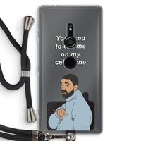 Hotline bling: Sony Xperia XZ2 Transparant Hoesje met koord