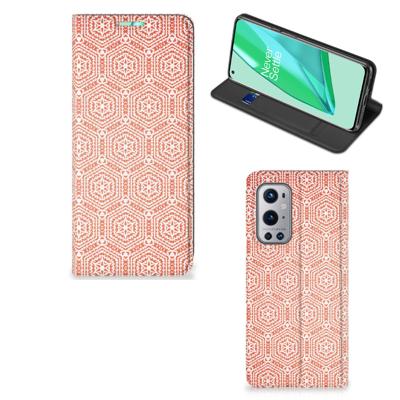OnePlus 9 Pro | Hoesje met Magneet | Pattern Orange