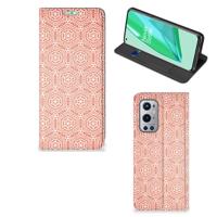 OnePlus 9 Pro | Hoesje met Magneet | Pattern Orange OnePlus 9 Pro | Hoesje met Magneet | Pattern Orange