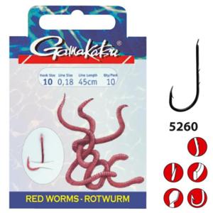 Gamakatsu Ls-5260R Hooks Red 25St. Size 8