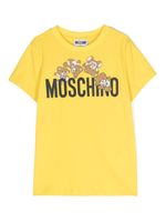 Moschino Kids t-shirt en coton à logo imprimé - Jaune - thumbnail