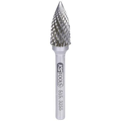 KS Tools 5153255 Freesstift Hardmetaal Lengte 70 mm Afmeting, Ø 6 mm