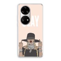 Slay All Day: Huawei P50 Pro Transparant Hoesje