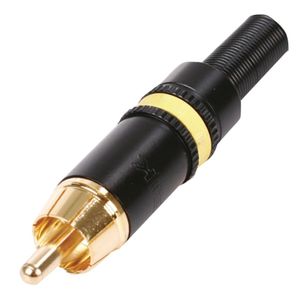 Neutrik NTR-NYS373-4 Composiet Video Connector Rca Male Male Metaal Zwart