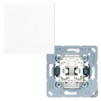 Jung CD500 wisselschakelaar met drukknop creme 506EU + CD 590