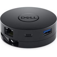 Dell 6-in-1 USB-C Multiport adapter DA300 - Zwart