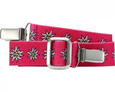 Playshoes riem elastisch met clip roze bloemen junior maat 2