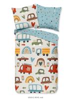 Good Morning Kinderdekbedovertrek "auto&apos;s" - Multi - (135x200 cm) - Katoen