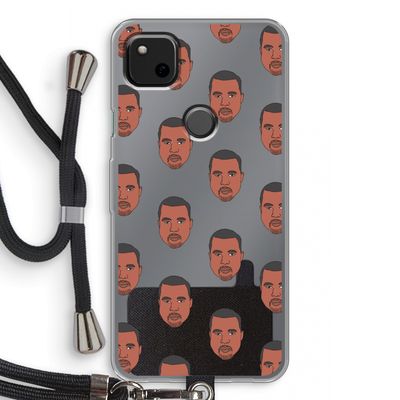 Kanye Call Me?: Pixel 4a Transparant Hoesje met koord