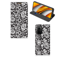 Xiaomi Mi 11i | Poco F3 Smart Cover Black Flowers - thumbnail