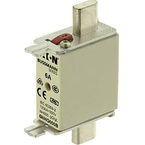 Eaton 6NHG000B NH-zekering Met mechanische beveiligingsweergave Afmeting zekering : 000 6 A 500 V 3 stuk(s)