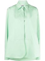 Jil Sander chemise en coton à manches longues - Vert
