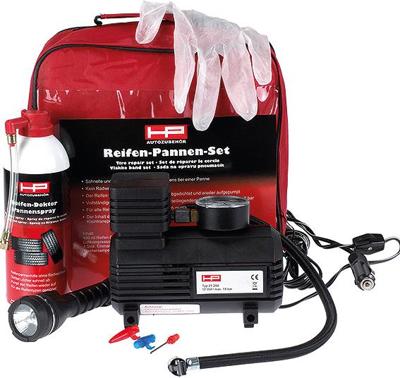 HP Flat tire set 4 pcs. incl. compressor