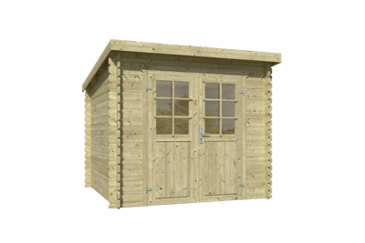 Blokhut Indi 230x230 Olijfgroen Geimpregneerd - Outdoor life