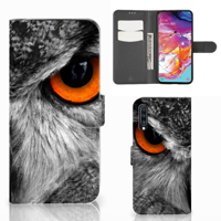 Samsung Galaxy A70 | Telefoonhoesje | Met pasjeshouder | Uil