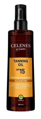 Celenes by Sweden Herbal Tanning Olie All Skin Type SPF15