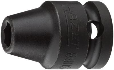 HAZET Krachtdopsleutel 880S-6 · 3/8 inch (10 mm) vierkant hol · Buiten-zeskant-tractieprofiel · SW 6 mm