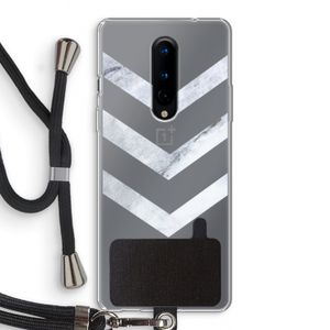 Marmeren pijlen: OnePlus 8 Transparant Hoesje met koord