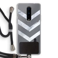Marmeren pijlen: OnePlus 8 Transparant Hoesje met koord