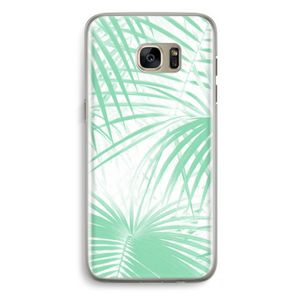 Palmbladeren: Samsung Galaxy S7 Edge Transparant Hoesje