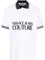 Versace Jeans Couture polo en coton à logo imprimé - Blanc - thumbnail