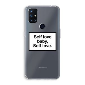 Self love: OnePlus Nord N10 5G Transparant Hoesje
