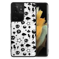 Telefoonhoesje Samsung Galaxy S21 Ultra Silver Punk