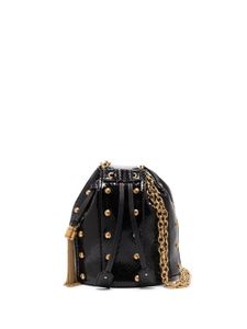 Saint Laurent sac seau Anja à détails de clous - Noir