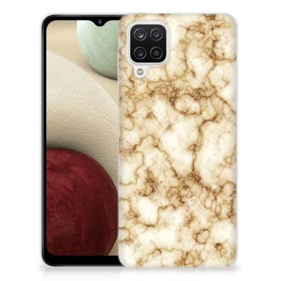 Samsung Galaxy A12 | TPU | Siliconen hoesje | Marmer Goud