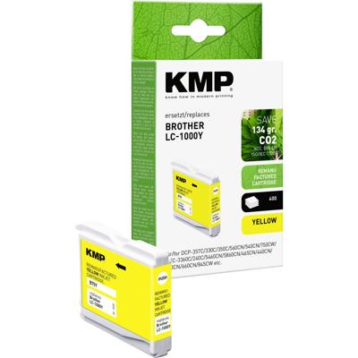 KMP Inktcartridge vervangt Brother LC-1000Y Compatibel Geel B75Y 1035,4009