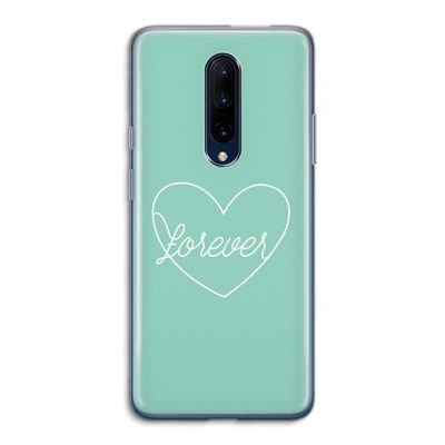 Forever heart pastel: OnePlus 7 Pro Transparant Hoesje