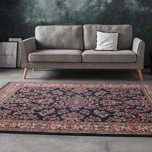 Vloerkleed Ishtar - 120x160cm - Blauw Vintage Vloerkleed - 123vloerkleed.nl is de online webshop voor vloerkleden en woonaccessoires.