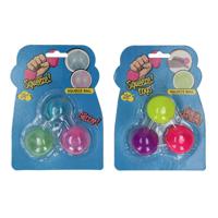 Knijpbal Sticky Kleur, Set van 3