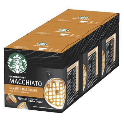 Starbucks - Caramel Macchiato by Nescafé Dolce Gusto - 3x 12 Capsules