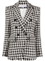 Veronica Beard blazer Miller Dickey à motif pied-de-poule - Noir - thumbnail