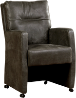 Leren eetkamerfauteuil sharp 587, 120+ kleuren leer, in keukenstoelen Leren eetkamerfauteuil sharp 587, 120+ kleuren leer, in keukenstoelen