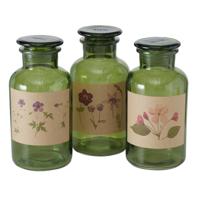 Boltze Home Apothekersfles drya ø10xh22cm groen