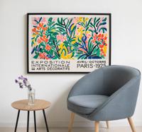 Naturalistische tentoonstelling kunstposter
