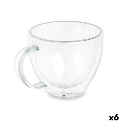 Theeglas en koffieglas Vivalto Transparant Borosilicaatglas 140 ml (6 Stuks)