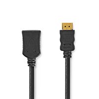 High Speed HDMI-Kabel met Ethernet | HDMI Connector | HDMI Female | 4K@30Hz | 10.2 Gbps | 5.00 m | Rond | PVC | Zwart - thumbnail