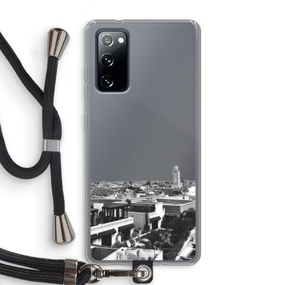 Marrakech Skyline : Samsung Galaxy S20 FE / S20 FE 5G Transparant Hoesje met koord
