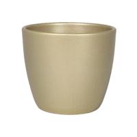 Floran Plantenpot - parel goud - keramiek - D12xH9.7 cm