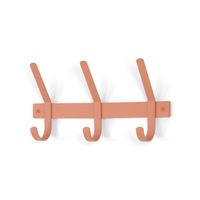Kapstok Gilbert Terracotta 3-haaks