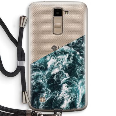 Zee golf: LG K10 (2016) Transparant Hoesje met koord