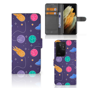 Samsung Galaxy S21 Ultra Wallet Case met Pasjes Space