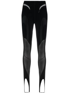 Mugler x Wolford legging à effet de transparence - Noir