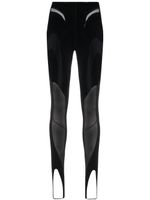 Mugler x Wolford legging à effet de transparence - Noir - thumbnail