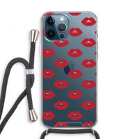 Lips: iPhone 12 Pro Transparant Hoesje met koord