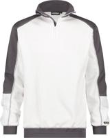 DASSY sweater basiel wit/grijs s