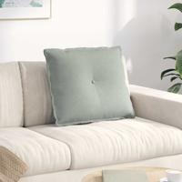 Rugkussen Lichtgrijs 60 x 50 cm Cordstof